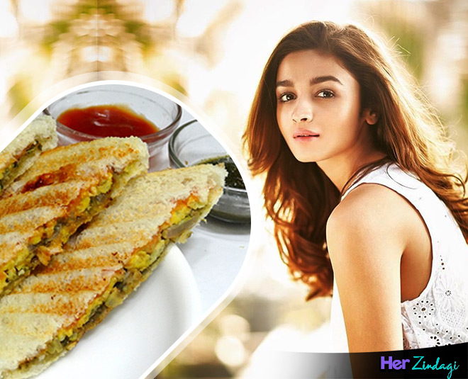 आलिया भट्ट को ब्रेकफास्ट में पनीर भूर्जी सैंडविच पसंद हैं alia bhatt breakfast